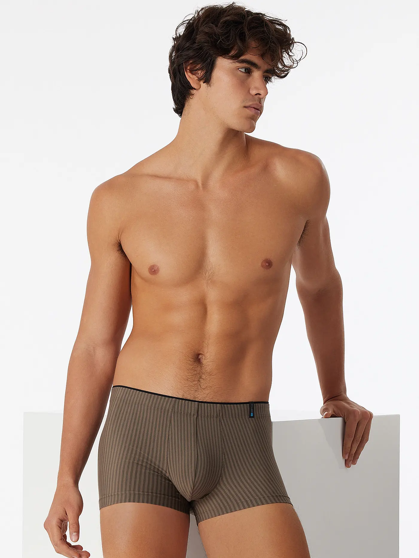 SCHIESSER | Pants "Long Life Soft" (Blauschwarz) | camel
